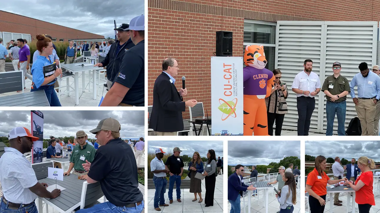 Photo collage from a previous Ag Tech Career Networking Reception.