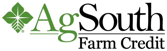AgSouth Farm Credit logo featuring a green four-leaf emblem and the words “AgSouth Farm Credit” in green and black.